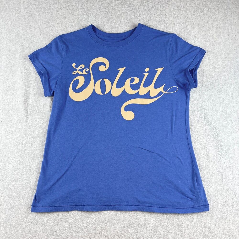 Universal Thread Graphic T Blue Yellow  Le Soleil  xs Short Sleeves